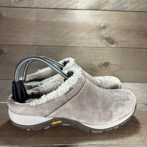 dansko parson womens size 40 shoes brown suede fur lined comfort clogs - Picture 2 of 9